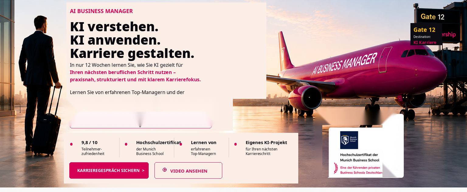 AI Business Manager: Nutzen Sie KI gezielt für Ihren nächsten Karriereschritt.